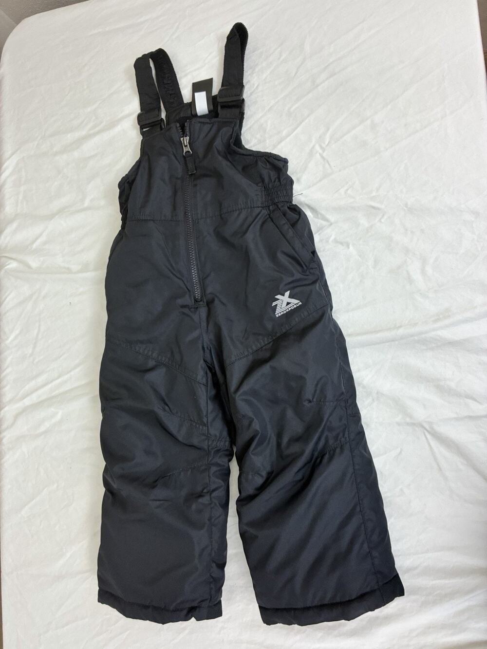 ZeroXposur Kids 3T Black Insulated Snow Bib Ski Pants Overalls